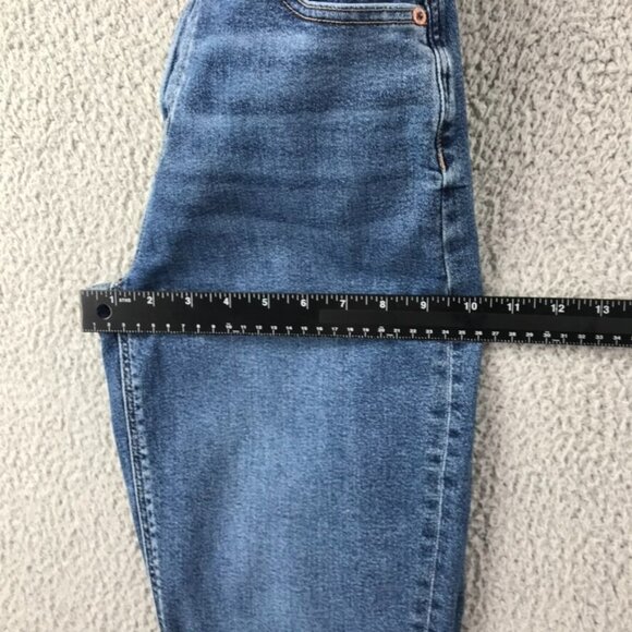 AMERICAN EAGLE Womens Size 00 SHORT Mom Jean Medium Wash Stretch High Rise Jeans - Picture 13 of 16